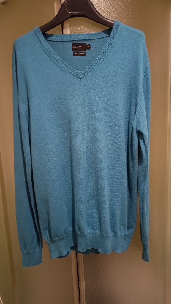 Haines & Bonner  NOWY  Brytyjski elegancki sweter z kaszmirem, Roz. M