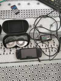 Psp com carregador e com muitos jogos