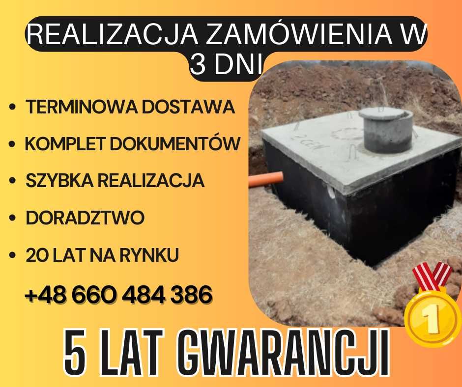 Szamba betonowe Konin i okolice, piwniczki, kanały, dofinansowanie UE