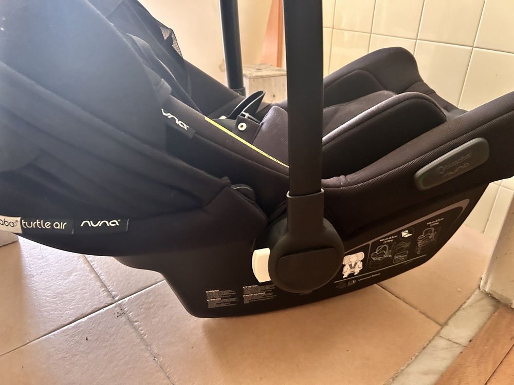 Cadeira Bebe ovo auto isofix Nuna Pipa preto newborn ate 1 ano