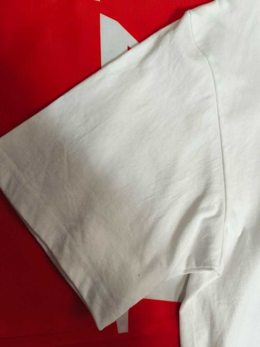 Stussy,Męska biała koszulka z nadrukiem letnim, rozmiar L