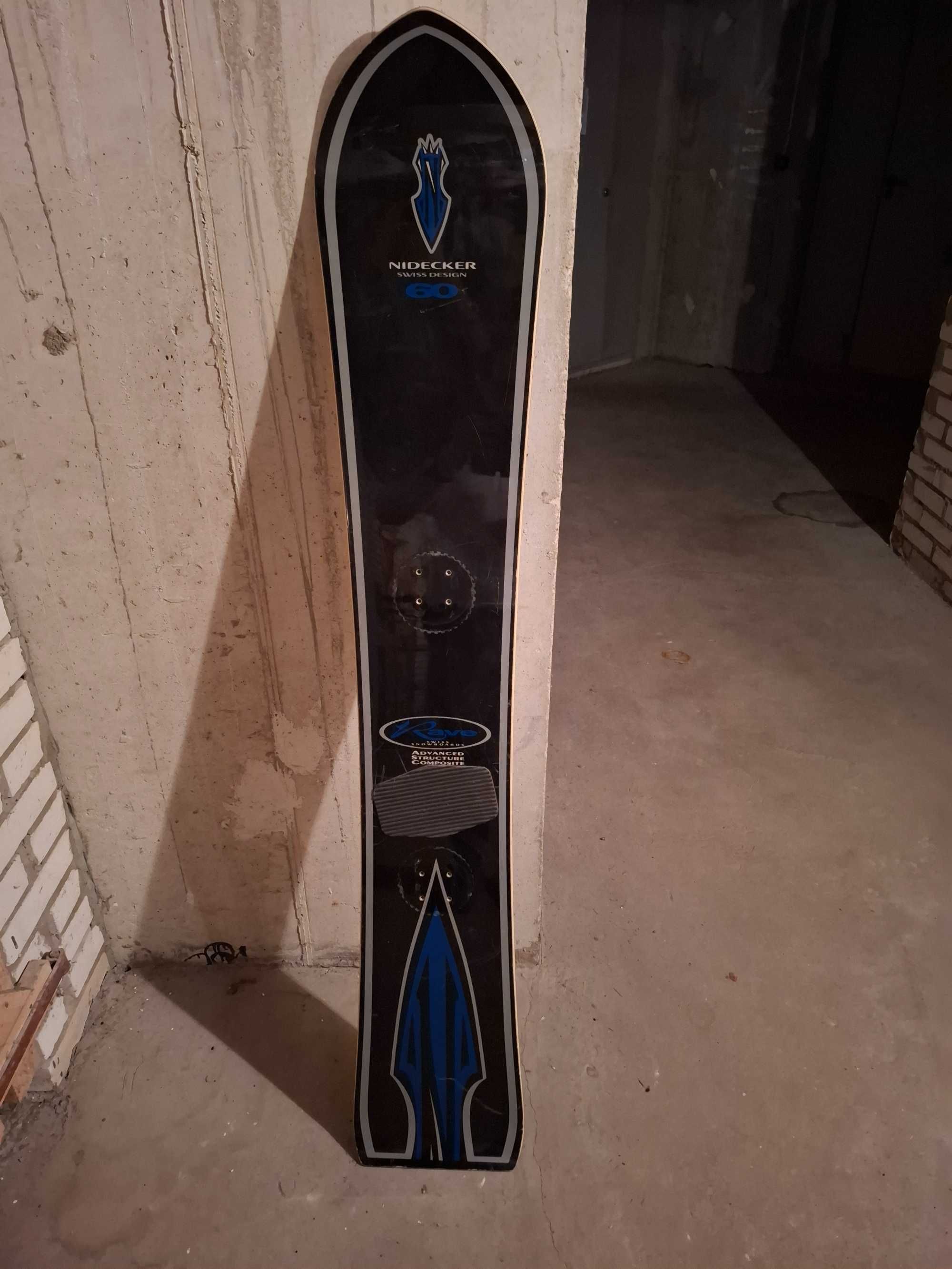 Deska SNOWBOARD Nidecker Rave 60 bez wiązań na buty.