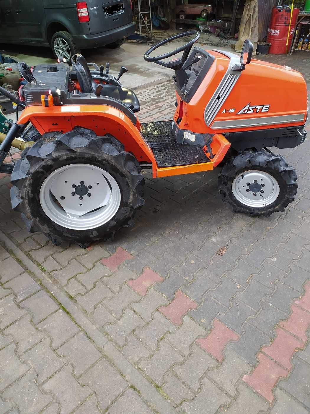 traktor japoński kubota aste a15 4x4 z osprzętem komplet