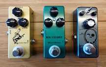 Pedais de overdrive e distorção para guitarra