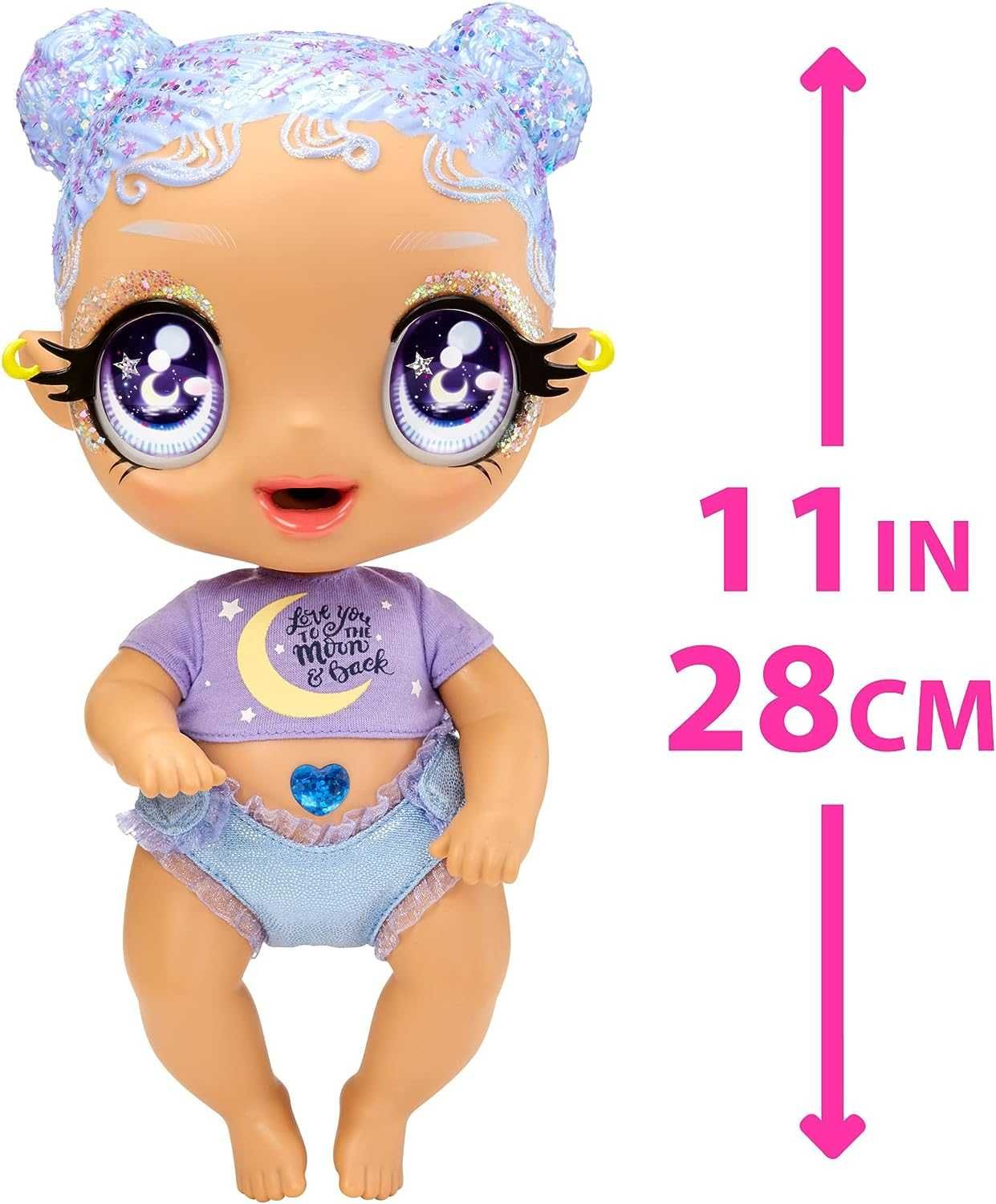 MGA Entertainment Glitter Babyz Selena Stargazer Глітер Бейбіс