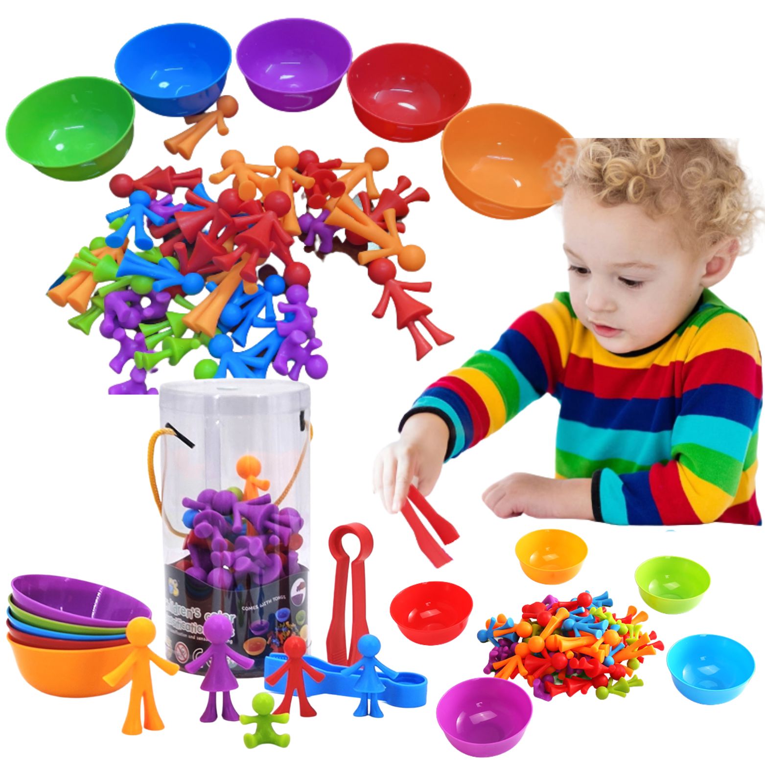 Zestaw Do Nauki Liczenia I Kolorów Gra Montessori