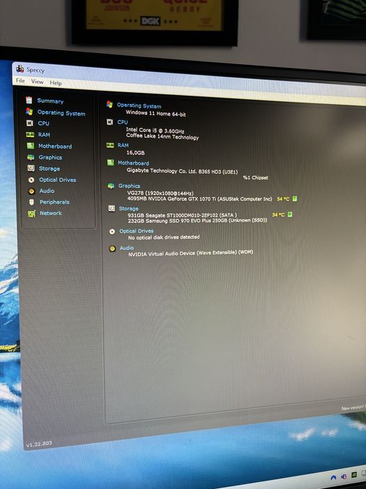PC Gaming GTX 1070 Ti | 16Gb Ram | M.2