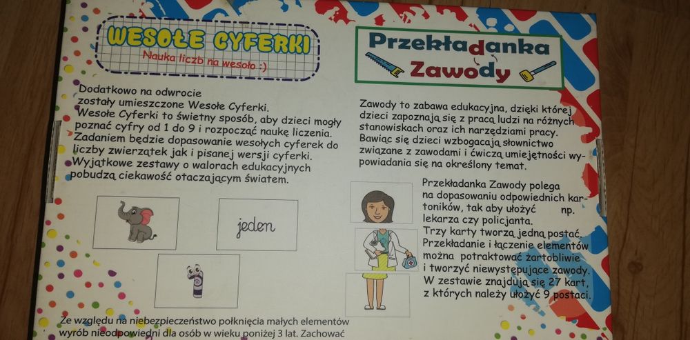 Puzzle/gra BAJKA (zawody, wesołe cyferki)