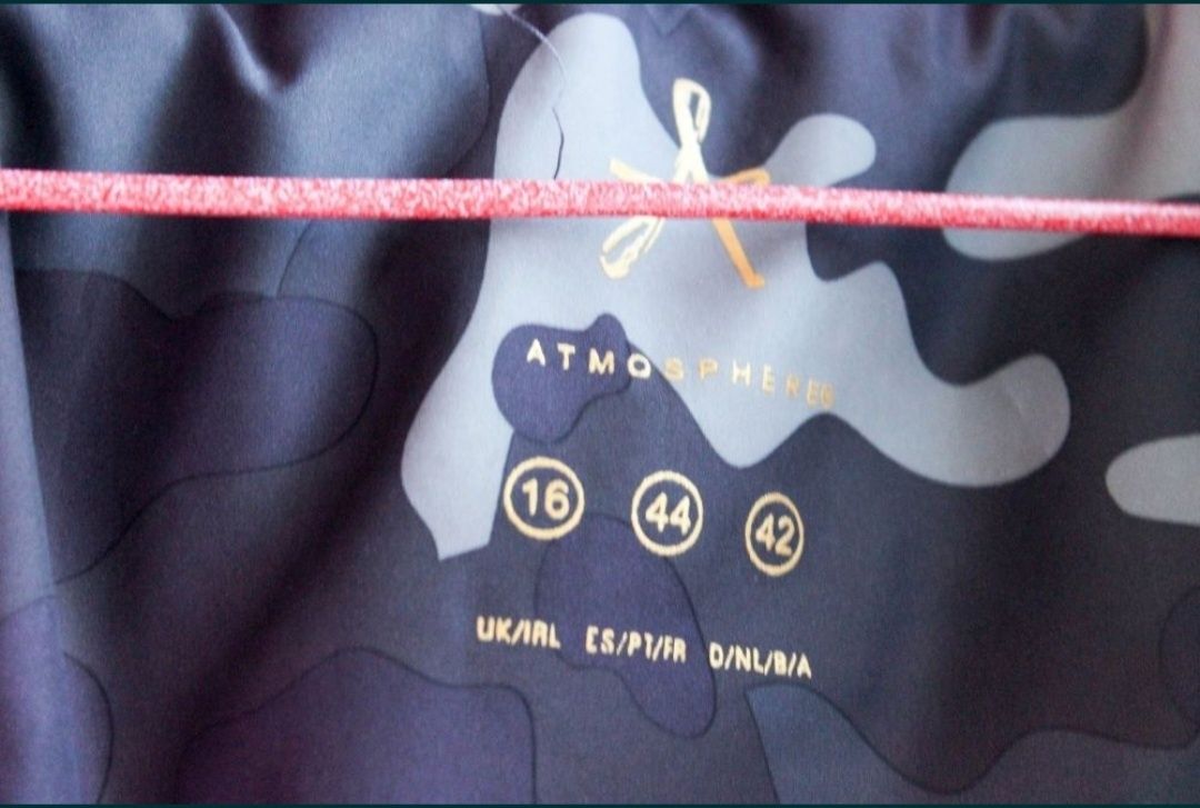 Куртка парка пуховик демисезон еврозима демісезон камужляж хаки zara