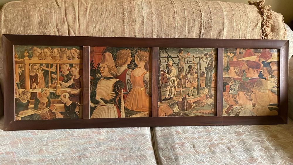 Quadro decorativo com cenas renascentistas
