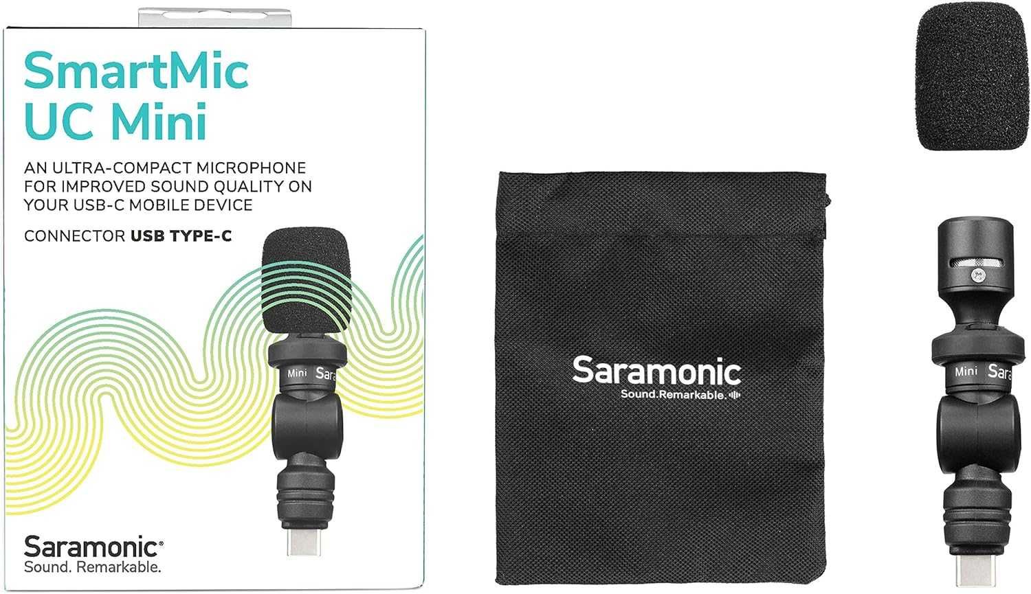 Saramonic SmartMic Mini UC mikrofon pojemnościowy  USB-C Samsung itp