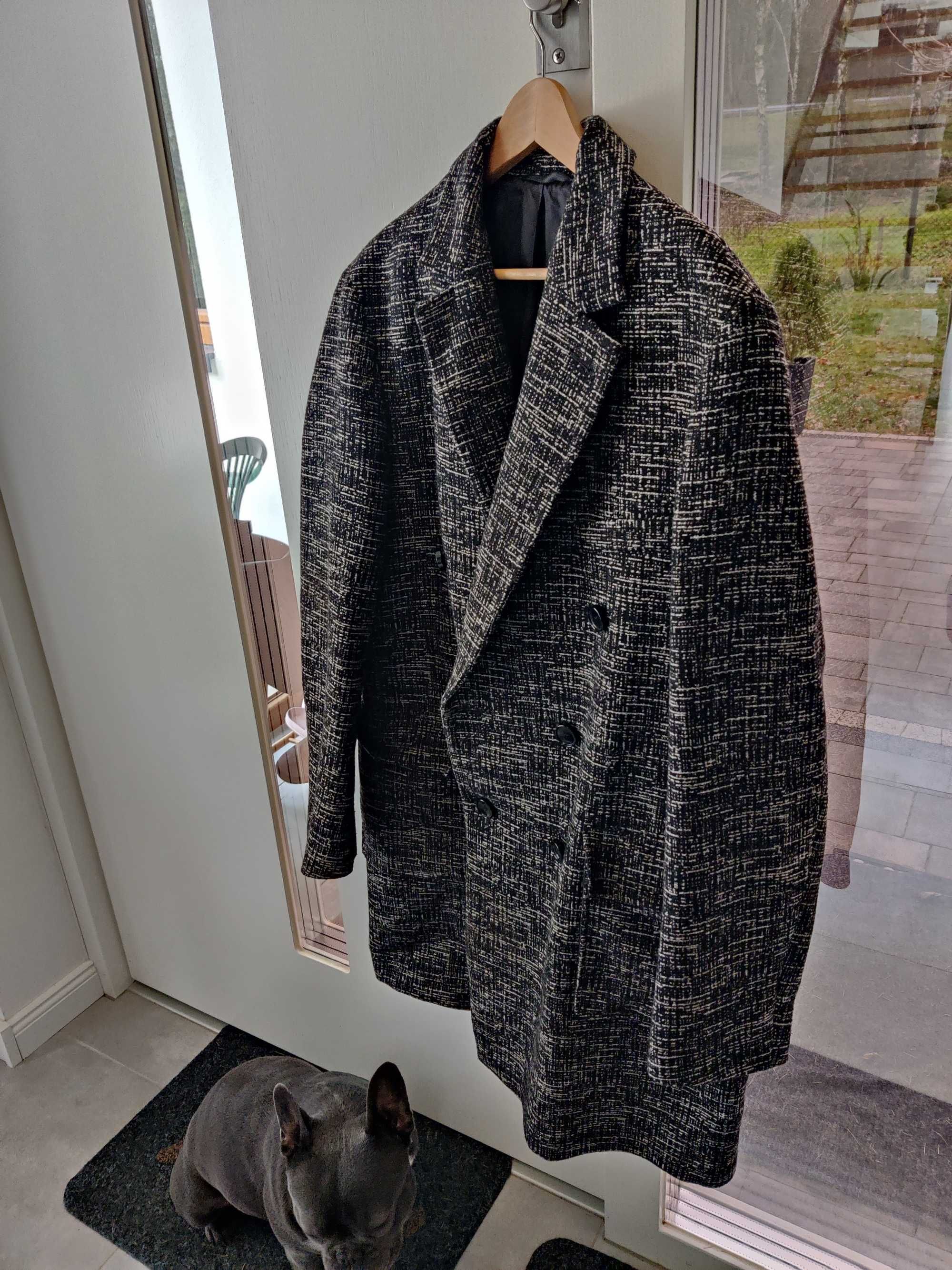 Bytom płaszcz klasyczny dwurzędowy r.XL piękny