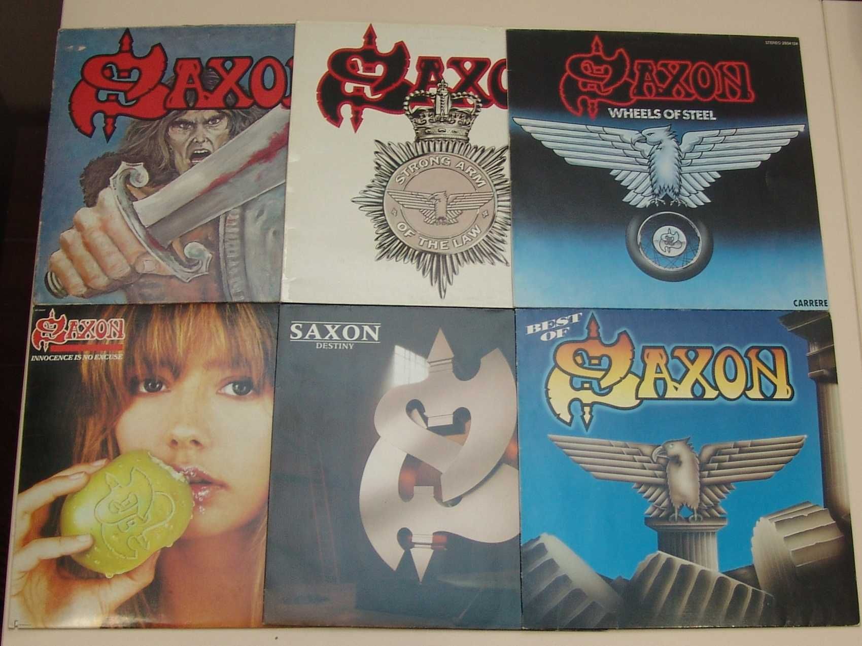 Пластинки Saxon 1979, 1980, 1988, 1991. Heavy Metal, Hard Rock