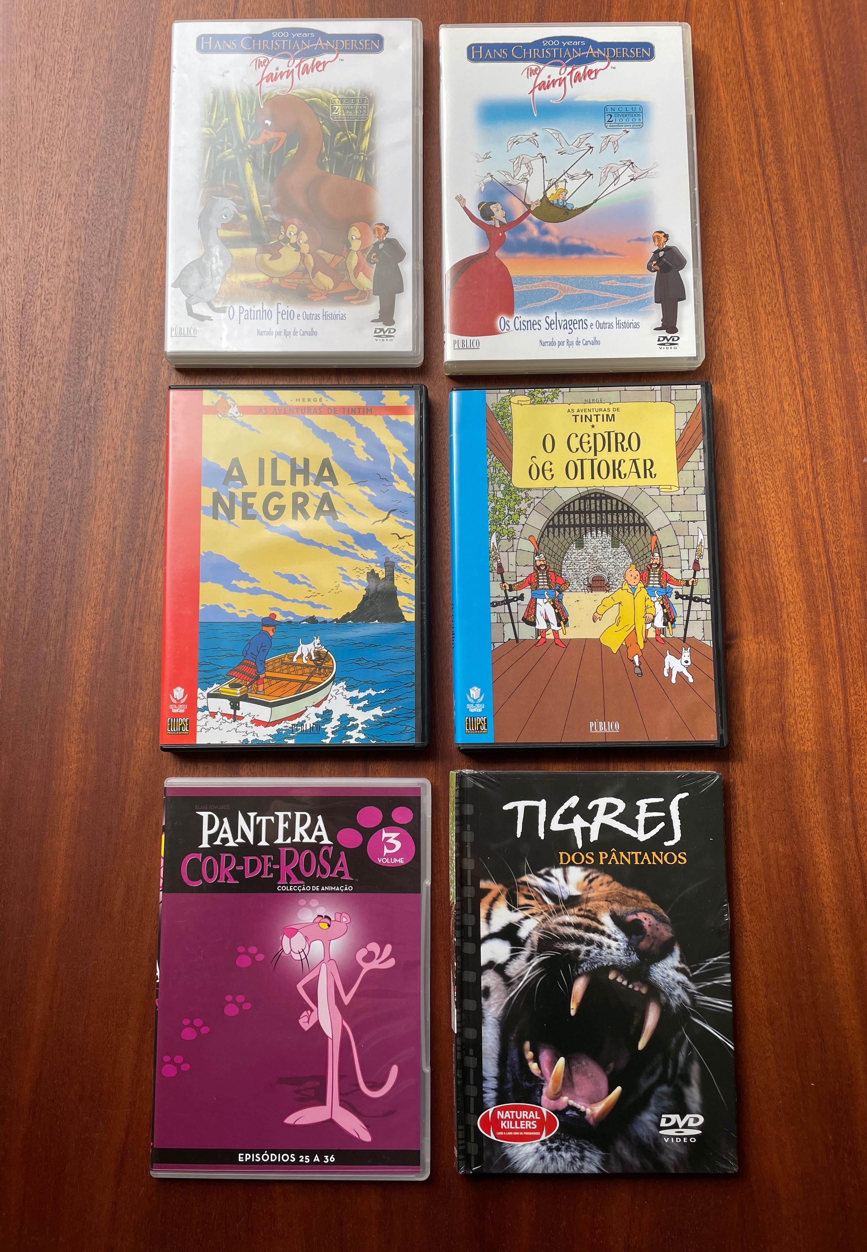 DVD Filme Infantil Jovem Criança - Tintin, Hans Christian Andersen etc