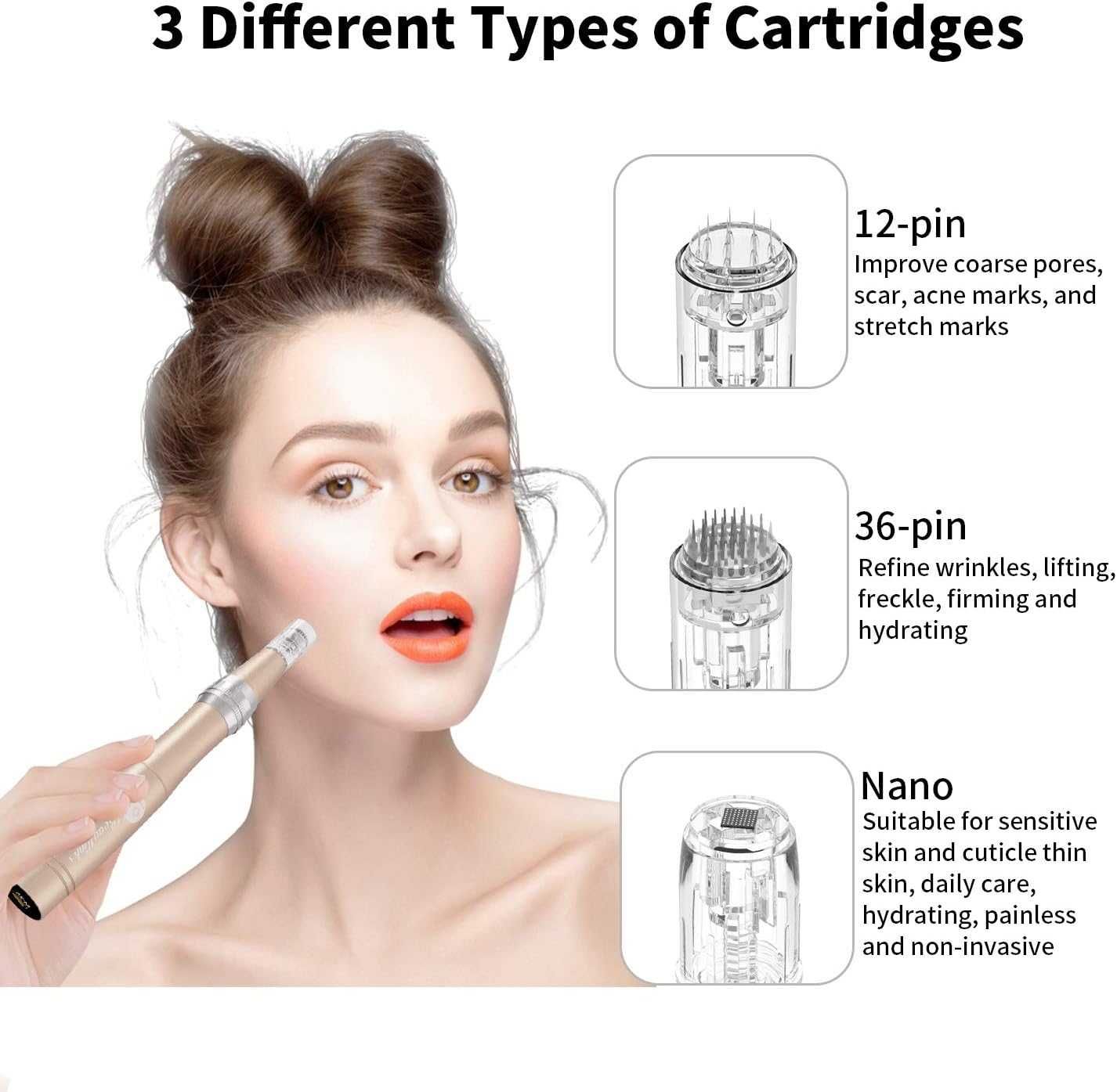 Dermapen urządzenie do dermaterapii Pen mikroigłowy do twarzy
