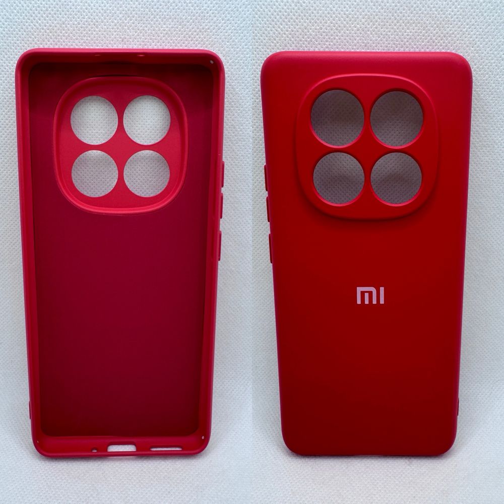 Брендовый silicone case для Xiaomi Redmi Note 14 Pro / Plus 5G бампер