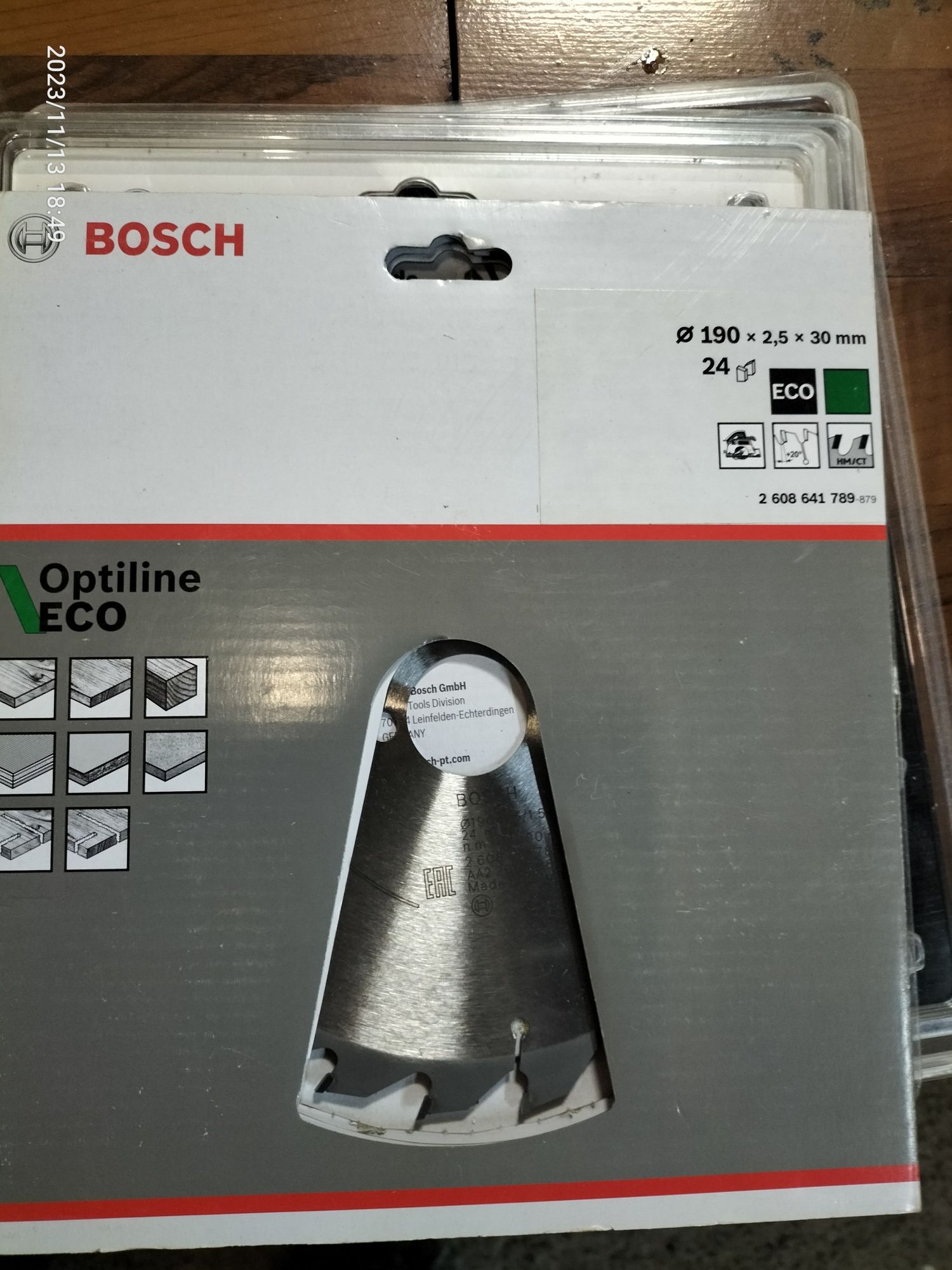 Пильний диск BOSCH.190*30 z12