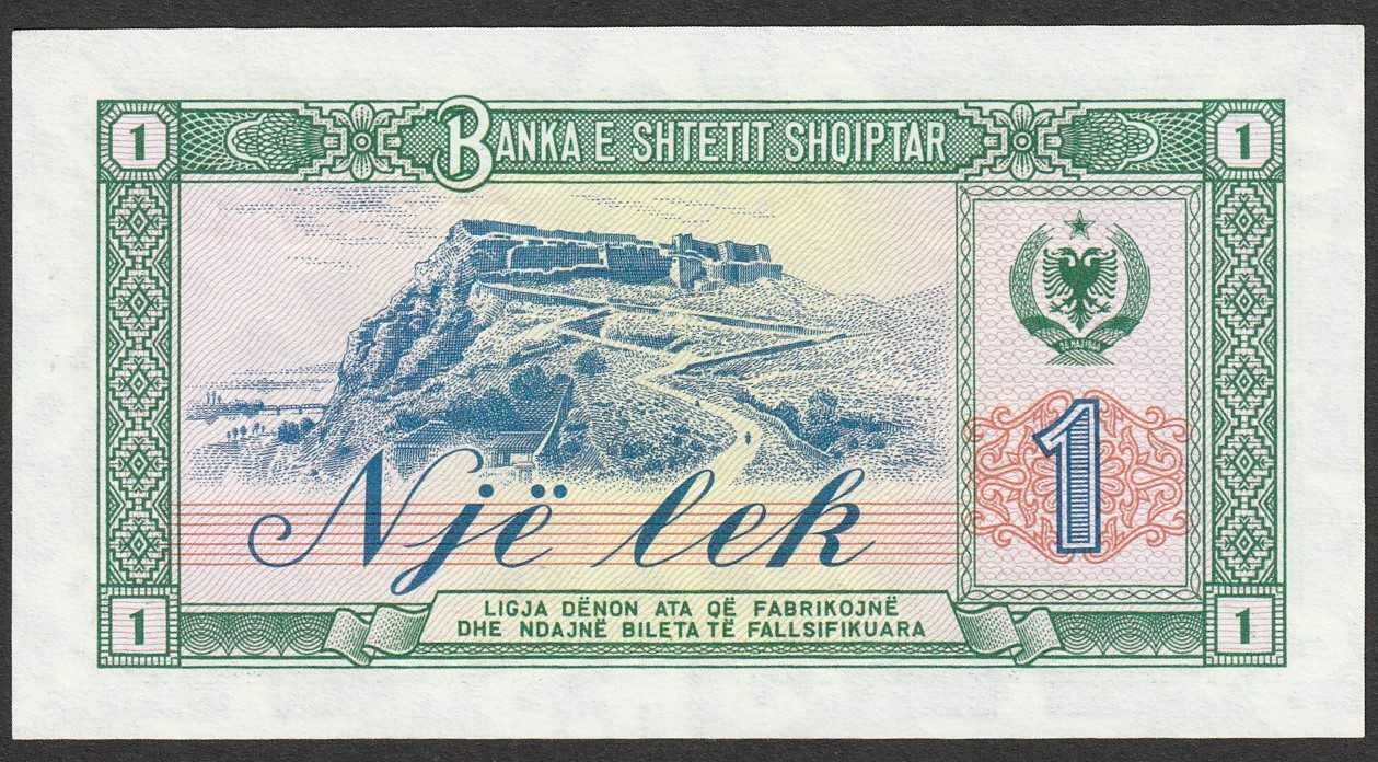 Albania 1 lek 1976 - stan bankowy UNC