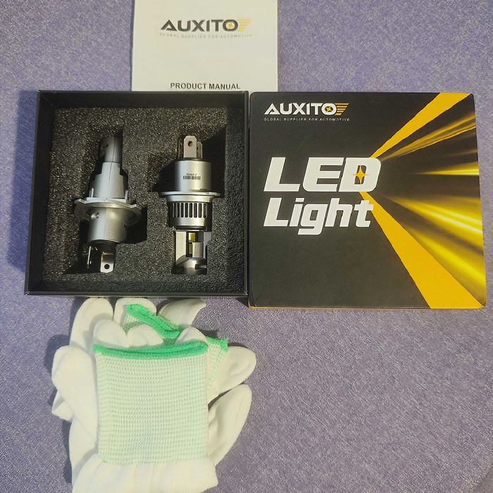 Светодиодные LED автолампы Auxito Q16 H4 9003 HB2 Canbus