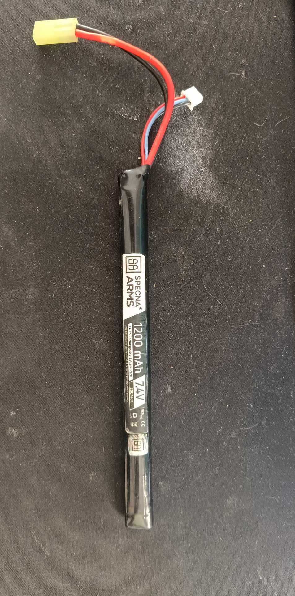 Akumulator ASG Specna Arms Li-Po 7,4V 1200 mAh 20C/40C - Tamiya mała