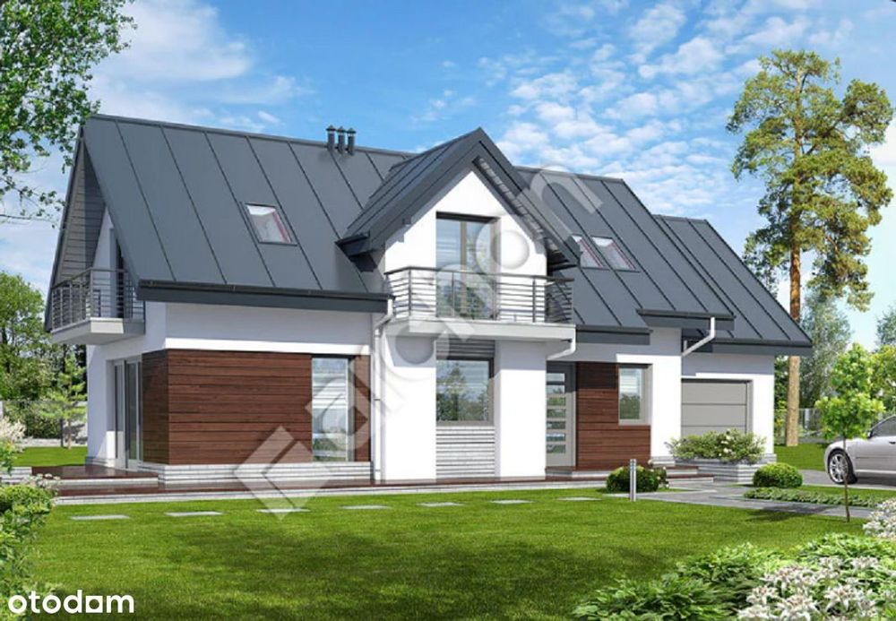 Dom w znakomitej lokalizacji - gotowy SSZ z elewacją i ogrodzeniem