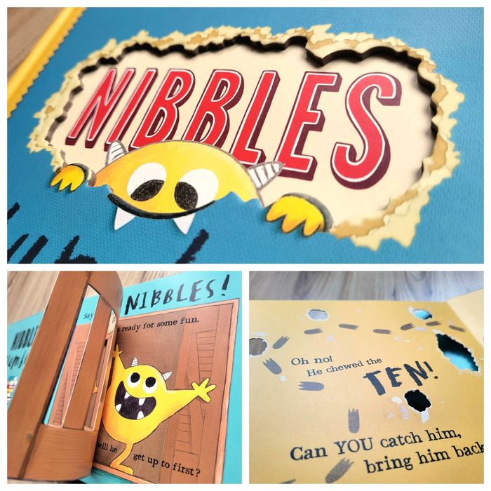 Nibbles Numbers by Emma Yarlett board book książka po angielsku