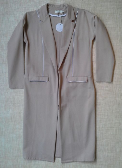 Пальто кардиган джерсі Пахтусова Pakhtusova Україна беж розмір S