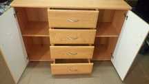Komoda - MDF   szer 120 kolor OLCHA szuflady -firma RESTOL