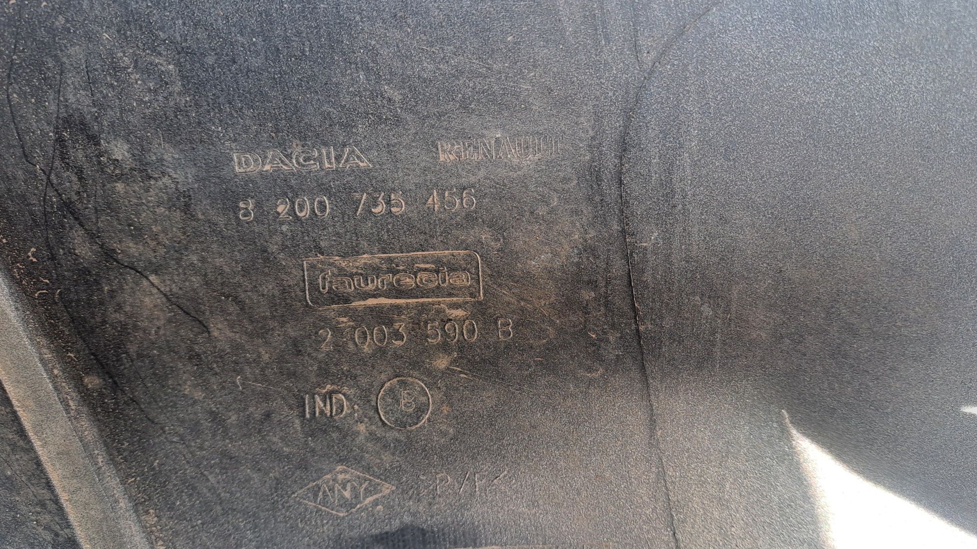 Задний бампер Renault Sandero 1, 2