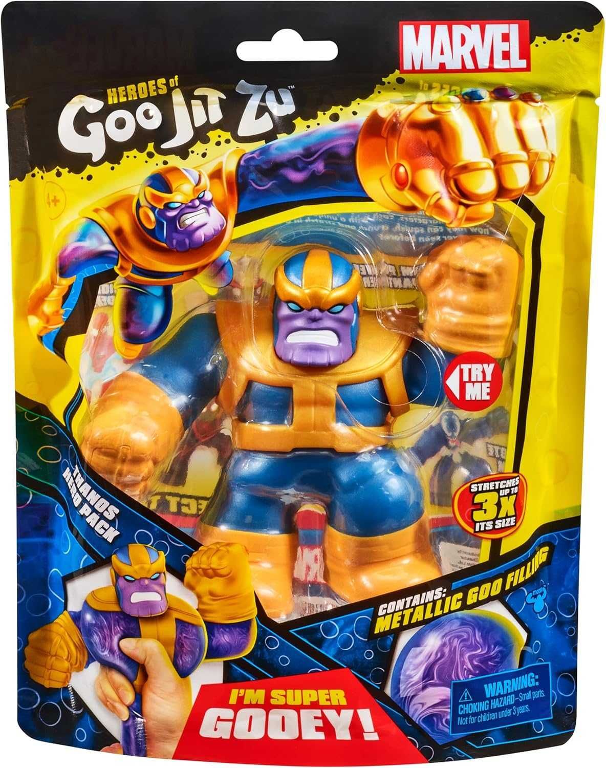Фігурка тягучка Heroes of Goo Jit Zu Marvel Hero Pack Thanos