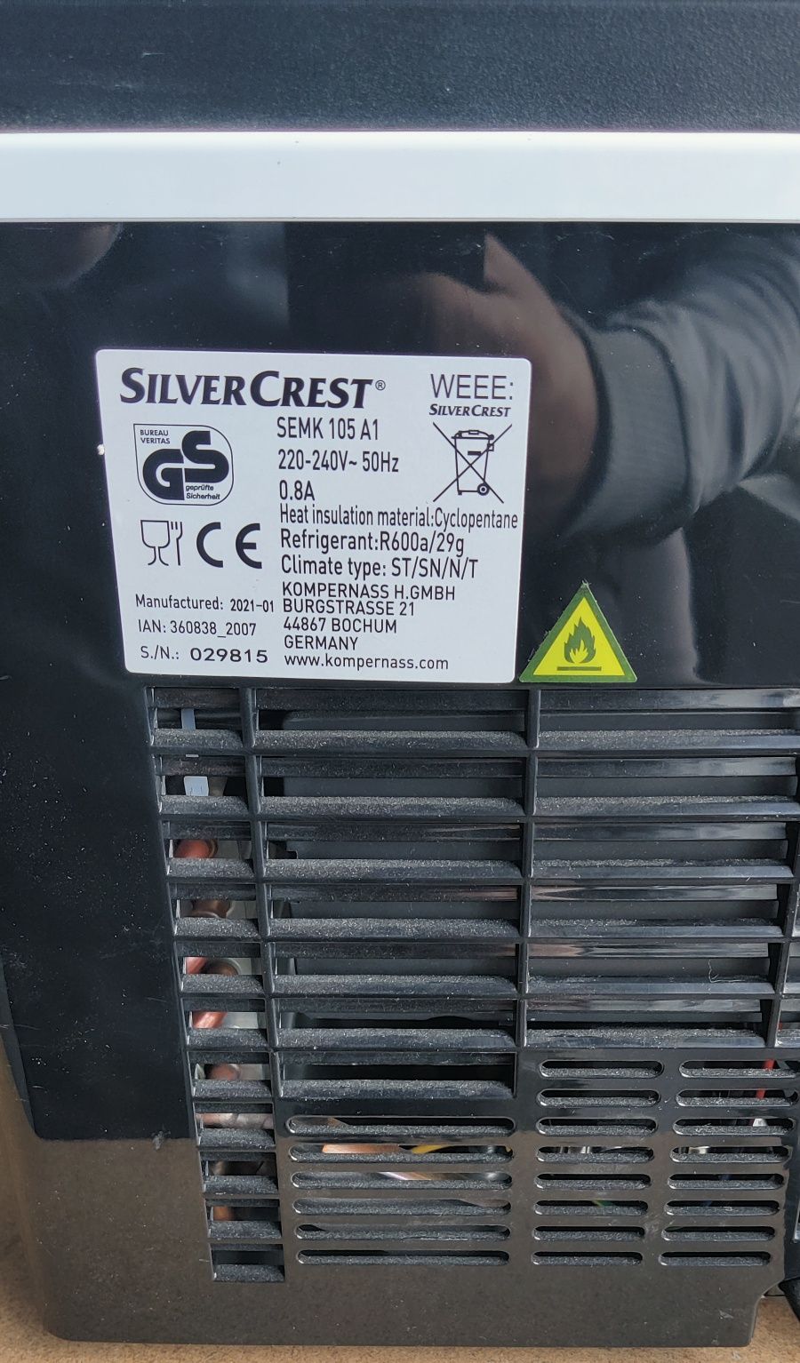 Льодогенератор  Silver Crest SEMK 105 A1 105 Вт