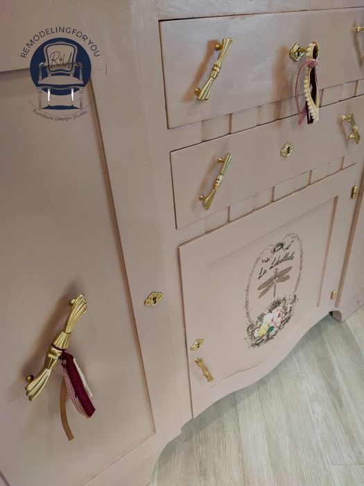 Móvel Aparador  Rosa Velho