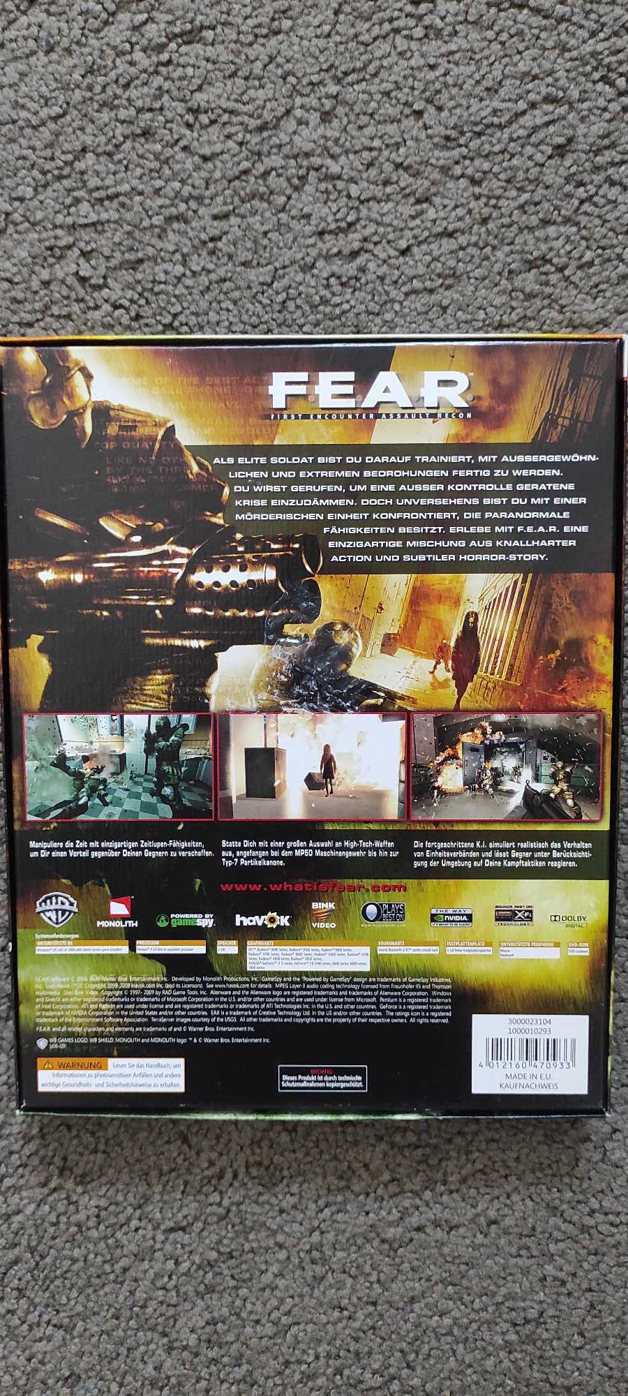 FEAR mini Big Box - gra PC, wersja niemiecka