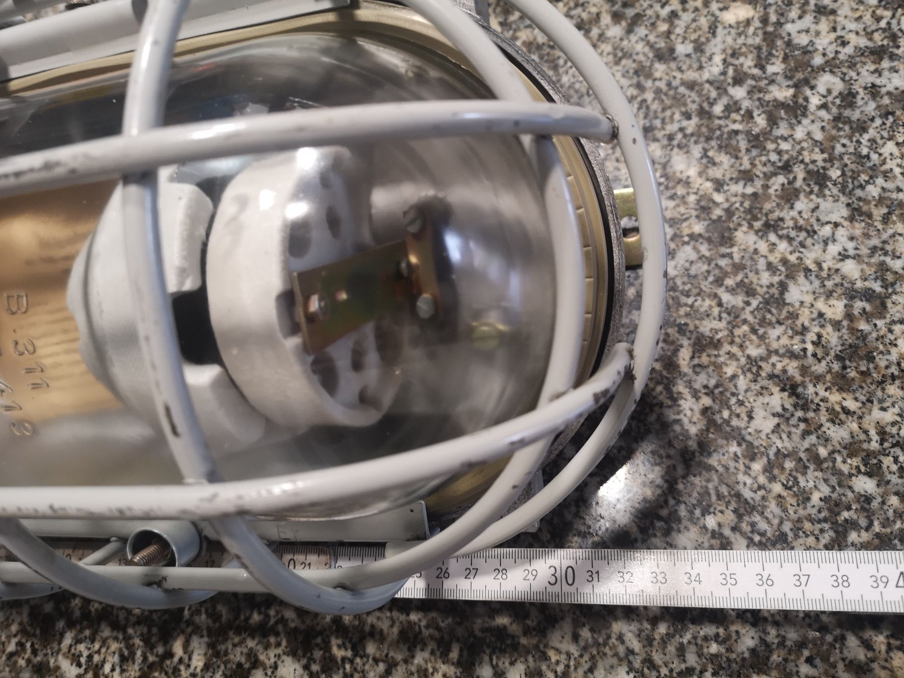 Loft Lampa z bunkra schronu Niemieckiego Industrialna