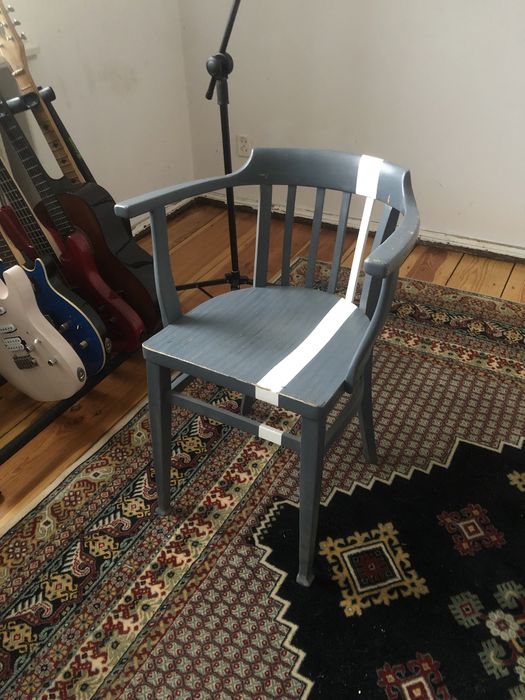 Drewniane krzesło „pilot” vintage