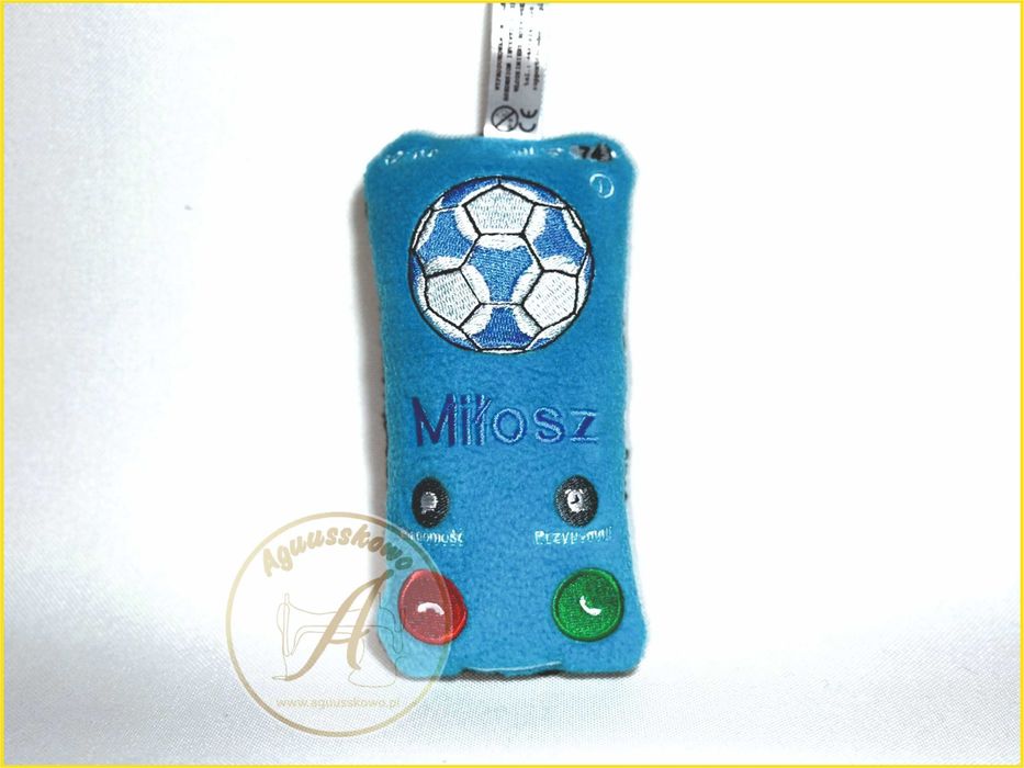 Smartfon -013. Haftowany Brelok Maskotka