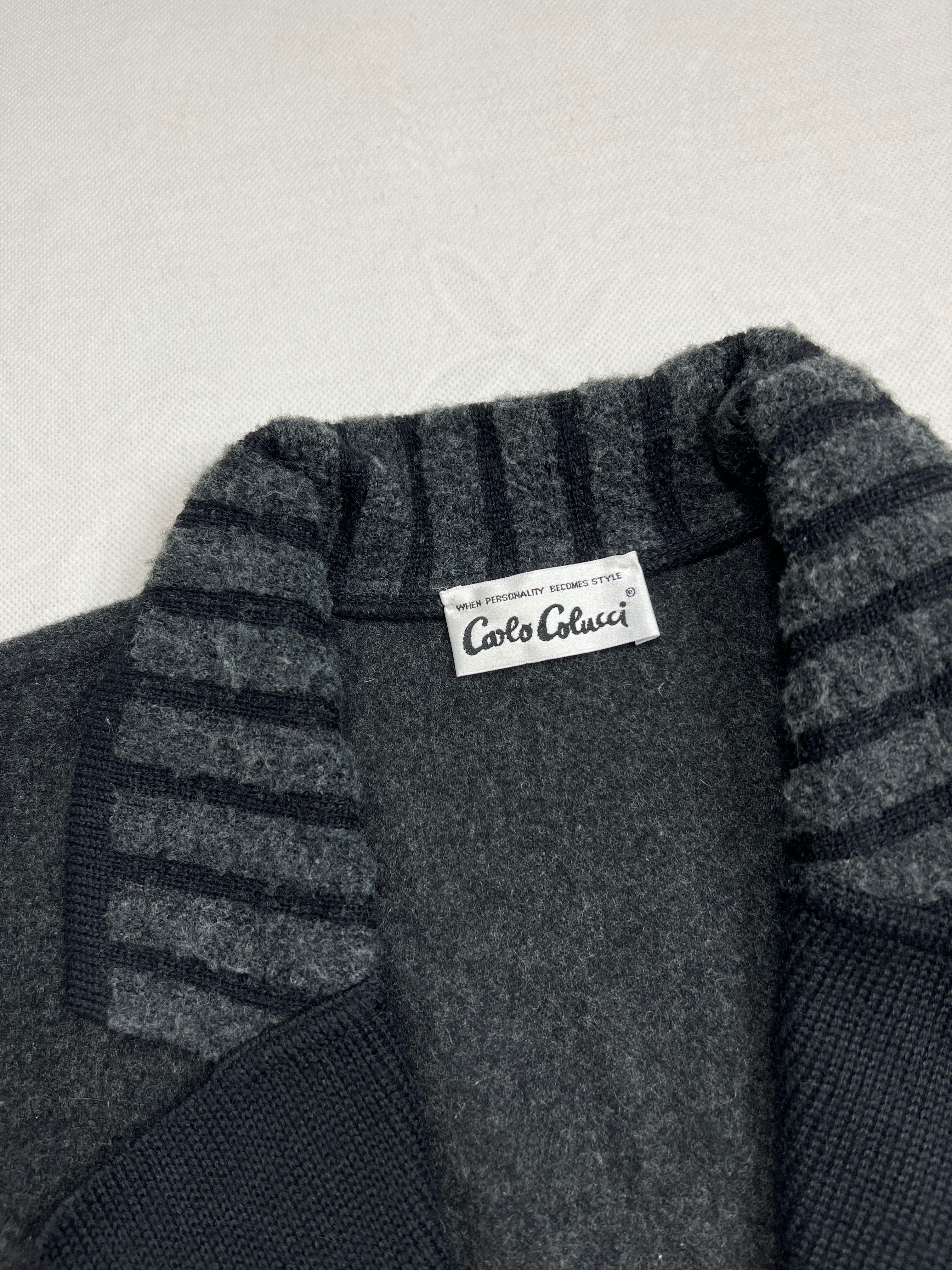 Kaszmirowy Kardigan Carlo Colucci Rare sweter wełna