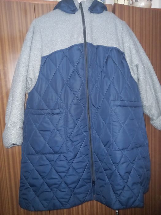 Зимова тепла куртка великого розміру 70-72