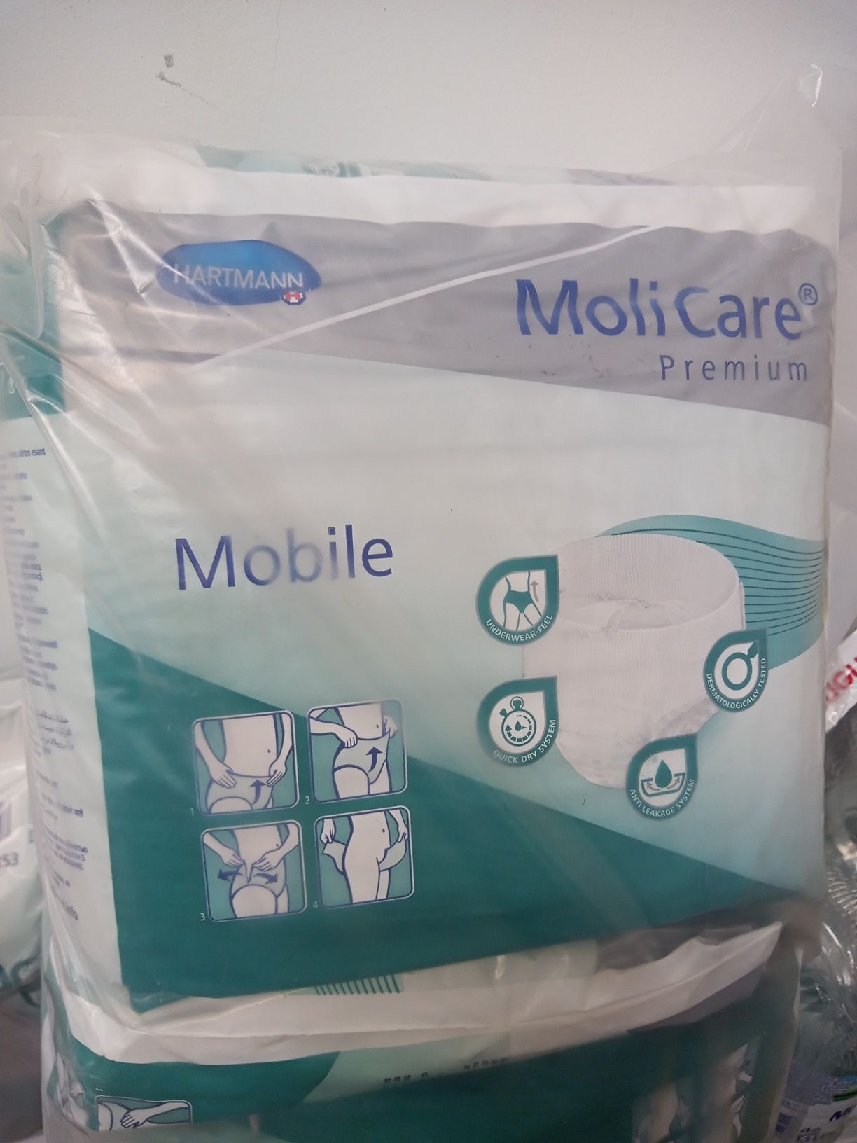 Pieluchomajtki Molicare Mobile Premium 5K, rozmiar L, 2x14 szt.