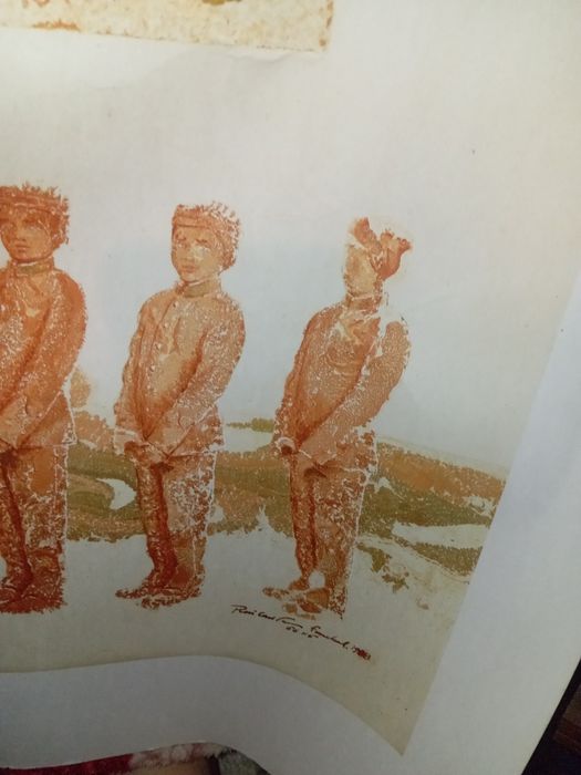 Desenho em papel assinado