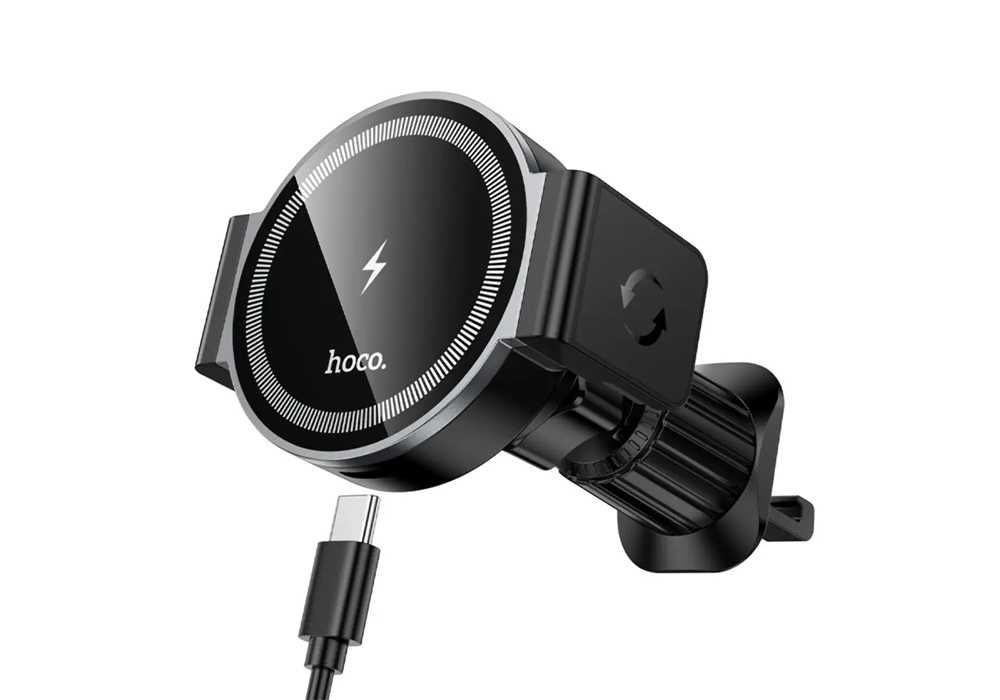 MagSafe тримач Hoco HW35 магнітний з бездротовою зарядкою у дефлектор