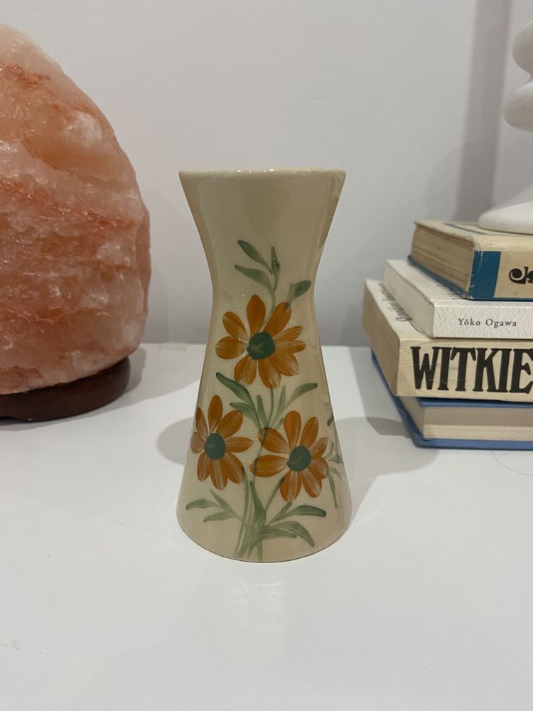 Ceramiczny świecznik/wazon mały vintage