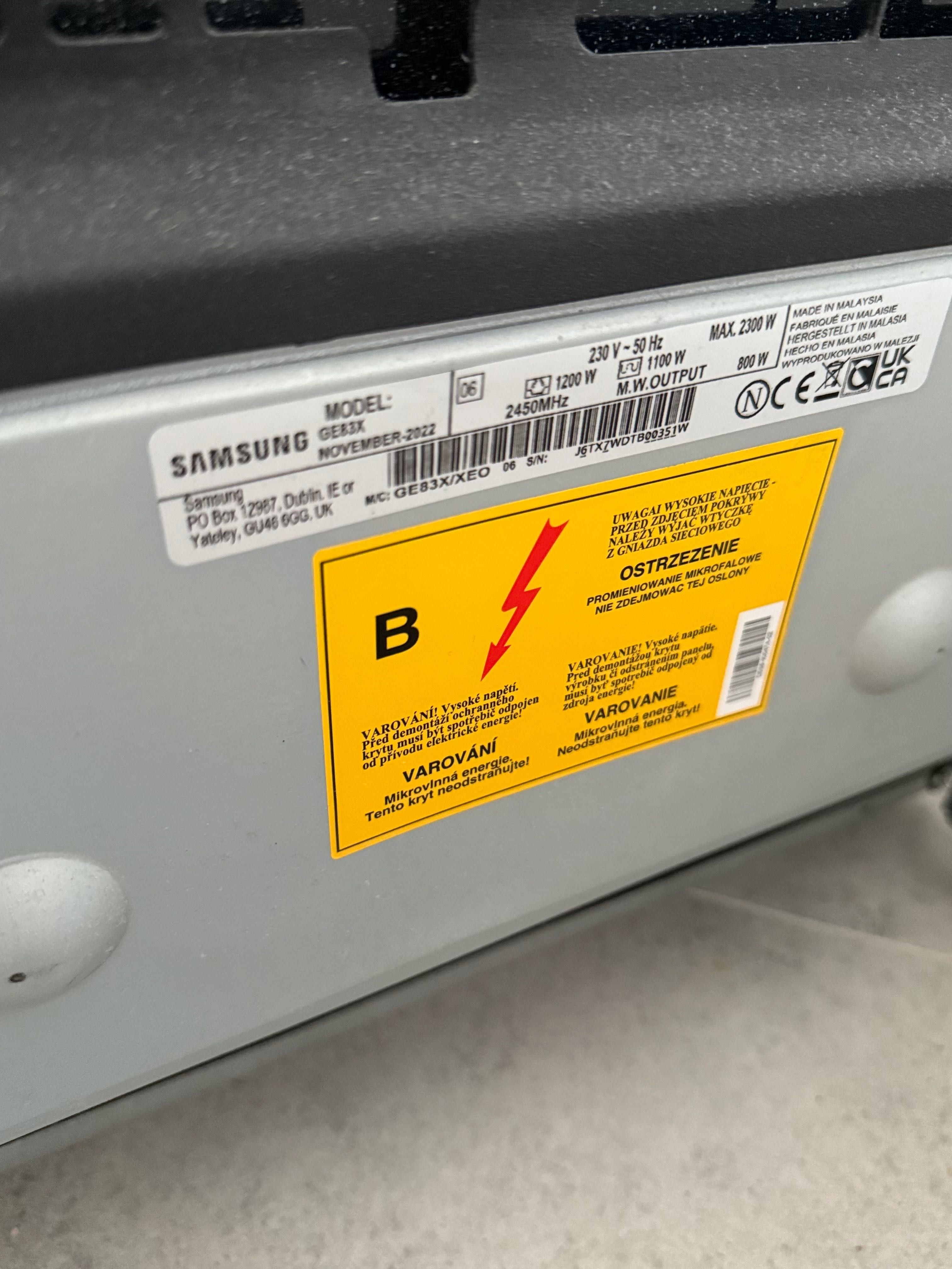 Mikrofalówka Samsung GE83/X