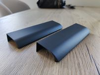 2x uchwyt meblowy krawędziowy Hvyt Jawa 130/90 czarny mat NOWE