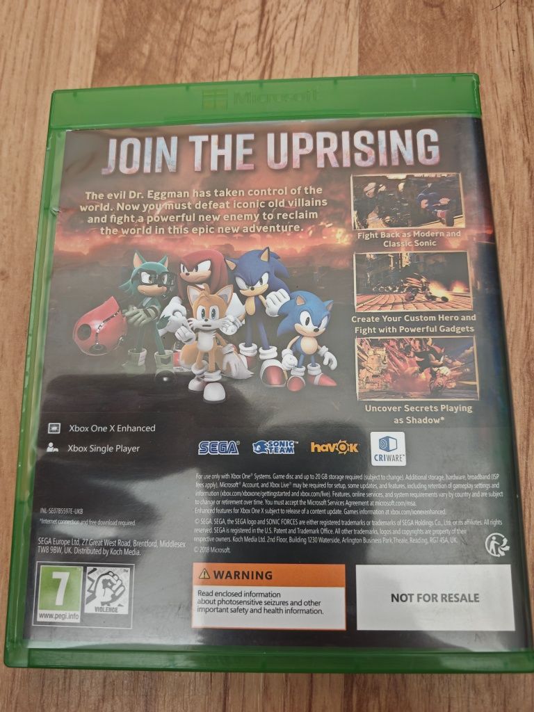 Sonic Forces xbox one s x series