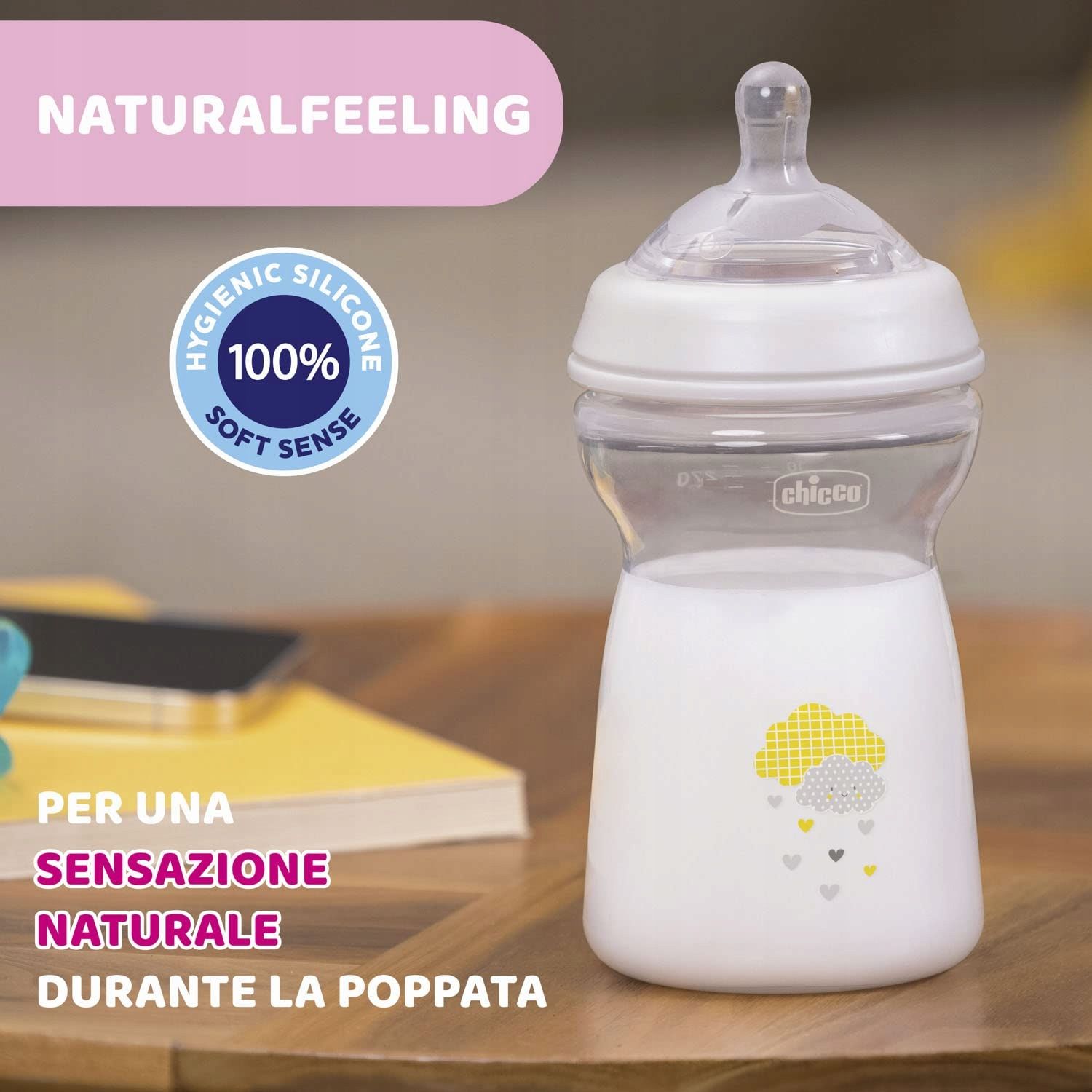 Chicco Butelka antykolkowa dla niemowląt 330 ml 6m+