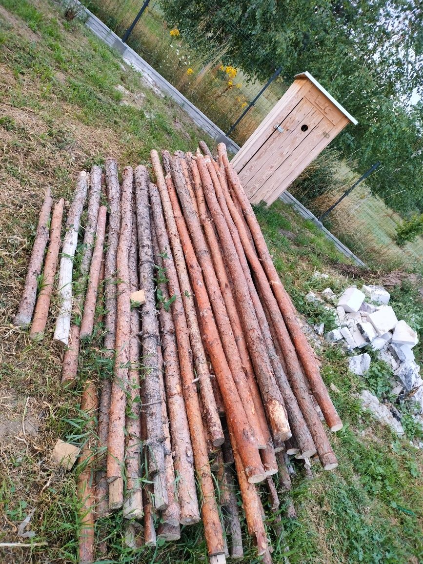 Stemple budowlane( około 230 sztuk) , super stan , długie i krótsze