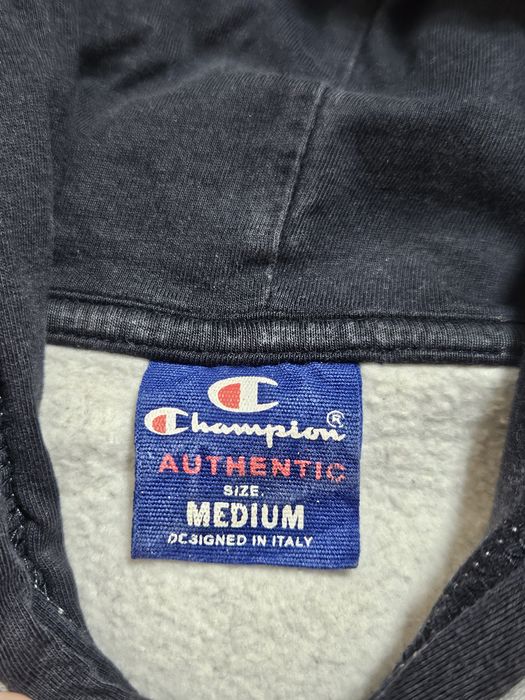 Худі Champion сірого кольору утеплене на флісі