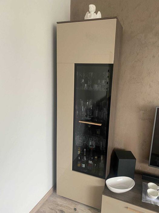 Meblościanka Black Red White Wysoki Połysk