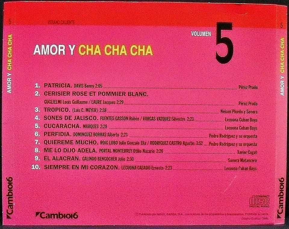Verano Caliente No. 5 - Amor e Cha Cha Cha - Spain Cambio 16 1993 - CD